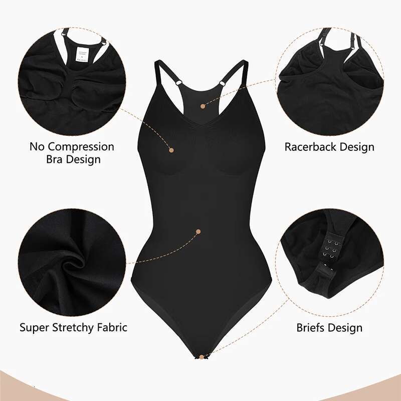 Racerback Women Tank Top Shapewear Bodysuits Waist Trainer Flat Belly Corset Slimming Seamless Sculpting Body Shaper KLMY