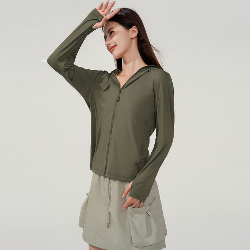 Upf50+Ice Skin Ice Silk Sunscreen Clothing Women New Summer Lightweight Jacket for Men UV resistant and Breathable tracksuit