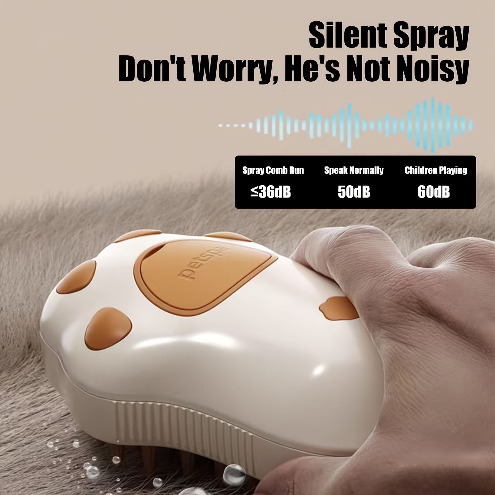 1pc steam cat brush three in one electric pet grooming tool portable silicone selfcleaning steam brush for cats and dogs comfortable massage and hair