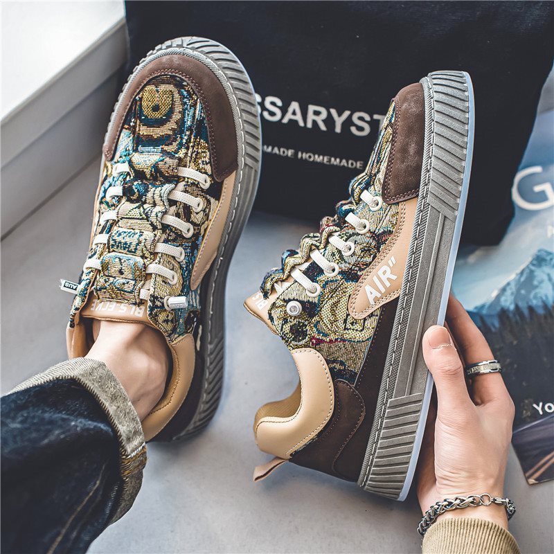 2025 Designer Shoes Internet famous hot men's shoes, summer breathable thin shoes, versatile casual board shoes, niche original sports canvas sho