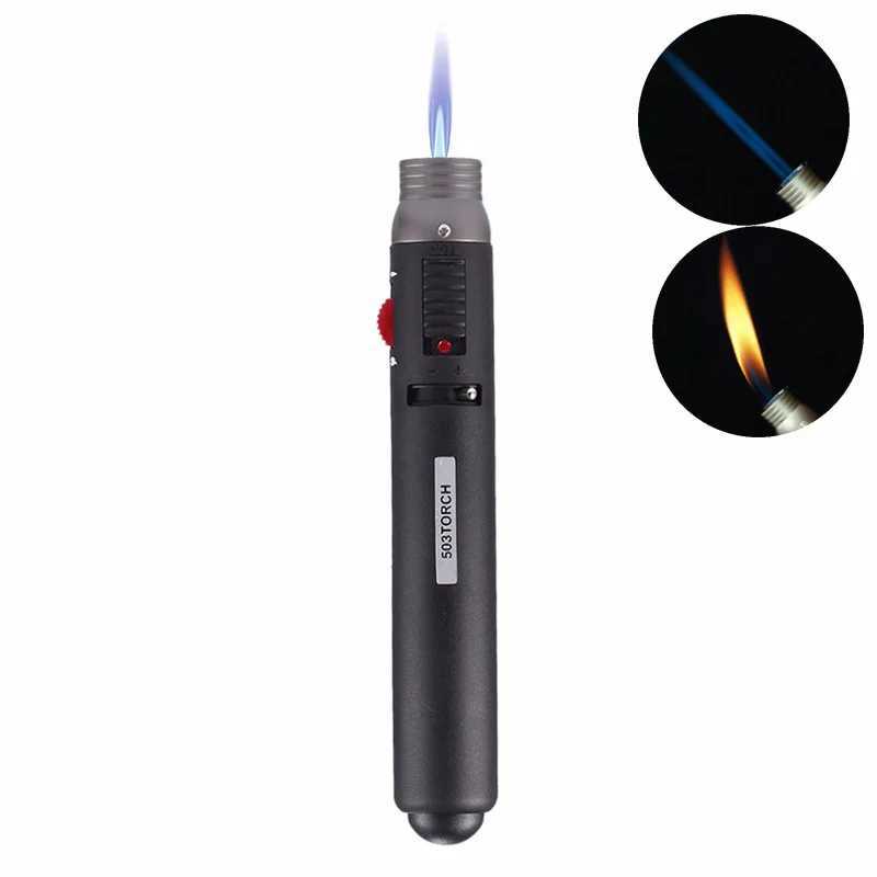 Mini Jet Pencil Flame 503 Torch Butane Gas Welding Soldering Lighter Adjustable 2 Kinds FlameT250305
