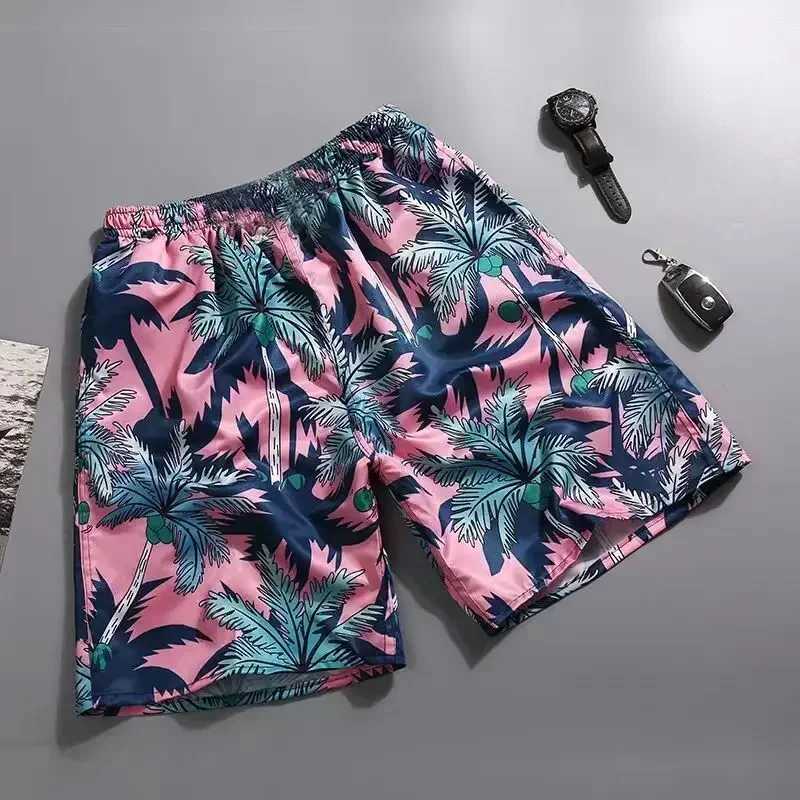 2019 Summer Swimming Shorts Mens Plus Size Floral Printed Beach Shorts Blue Borad Shorts Gym Shorts Swimming Shorts X250305