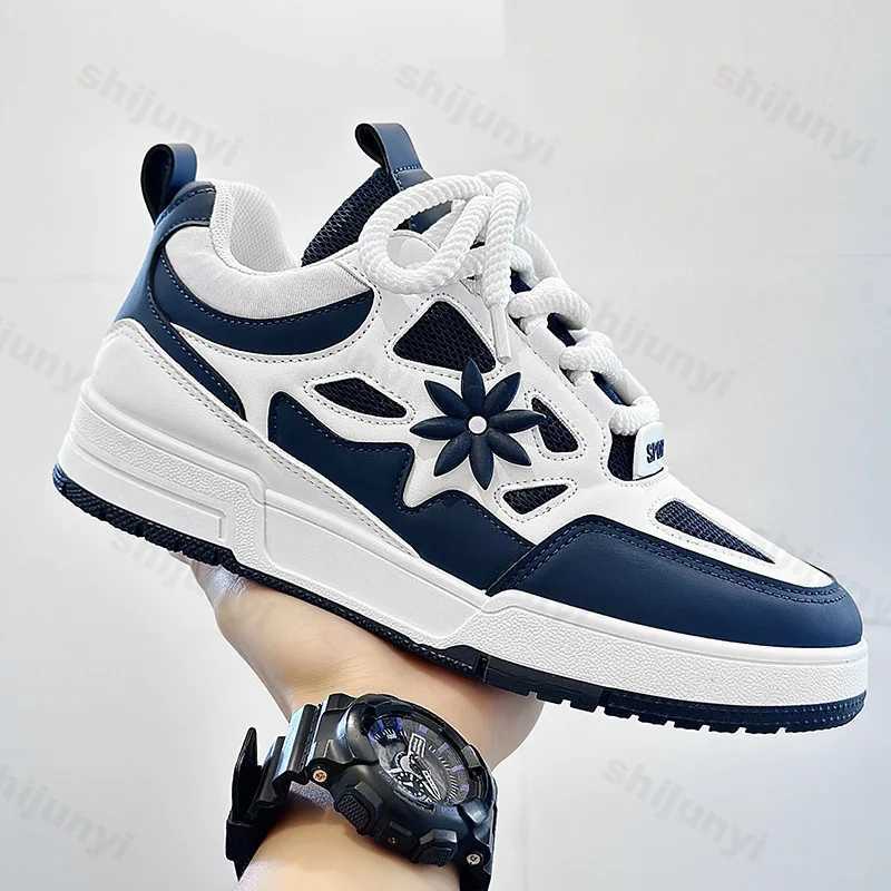 Men Platform Vulcanized Shoes New Fashion Increased Thick Sole Breathable Casual Wear Resistant Casual Sports Shoes for MenC250305