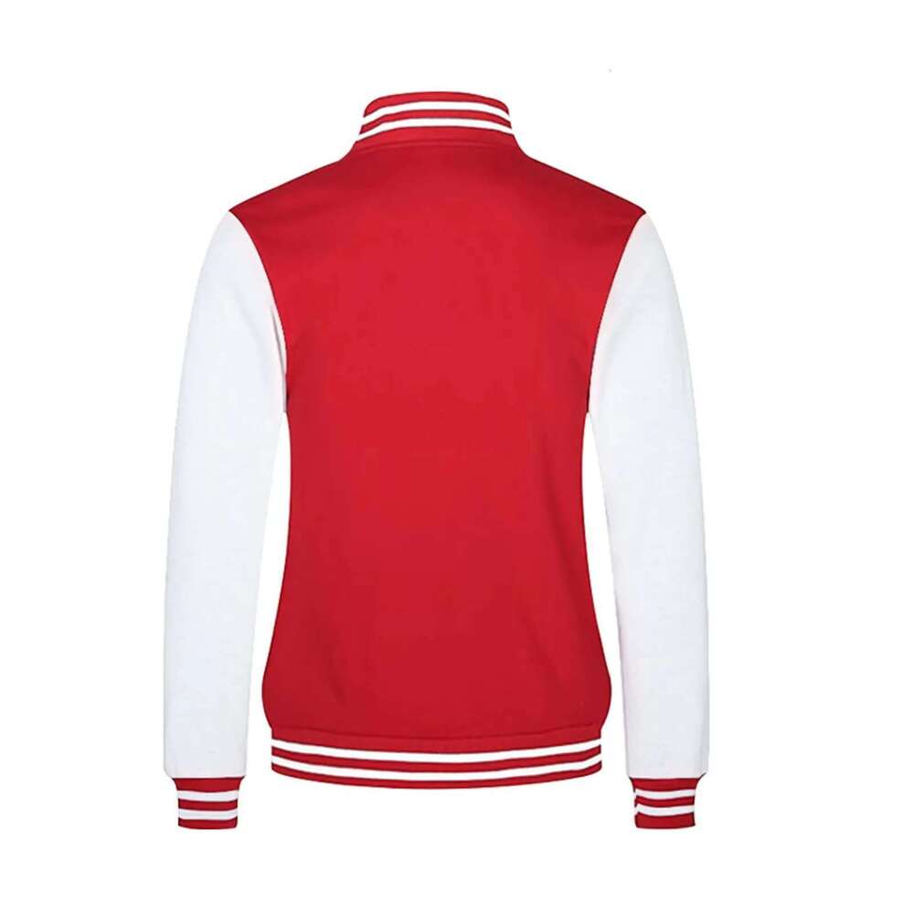 Men's baseball jacket, autumn fashion, patchwork, long sleeves, high neck, loose jacket, outerwear, casual sports, button up sweatshirt