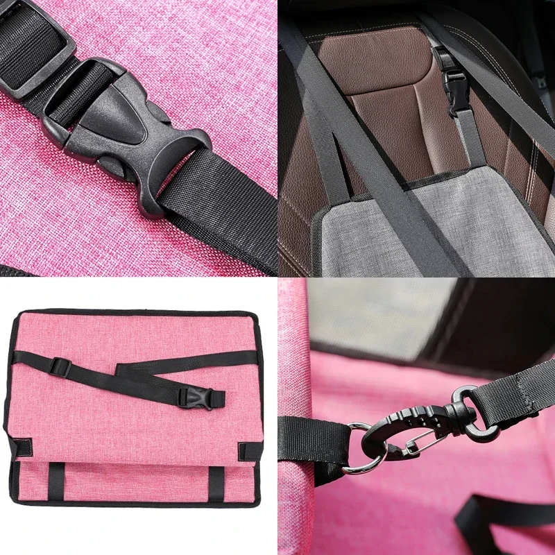 Folding Hammock Dog Car Seat Cover Stable Foldable Travel Pet Carrier Bag Basket Carrying for Cats and Dogs Pet Car Seat