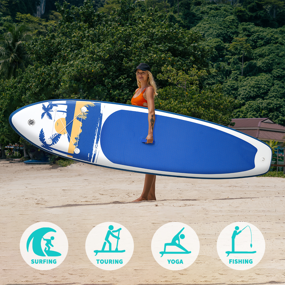 Funwater surfboard Padel stand up paddle board iatable 335 cm SUP paddleboard Tabla Surf paddel Water Sports supboard pump bag koi money coconut tree