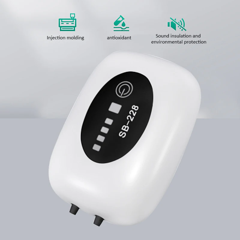 USB Charging Aquarium Oxygen Air Pump Compressor Fish Tank Portable Exhaust Silent Oxygenator Indoor Outdoor Fishing