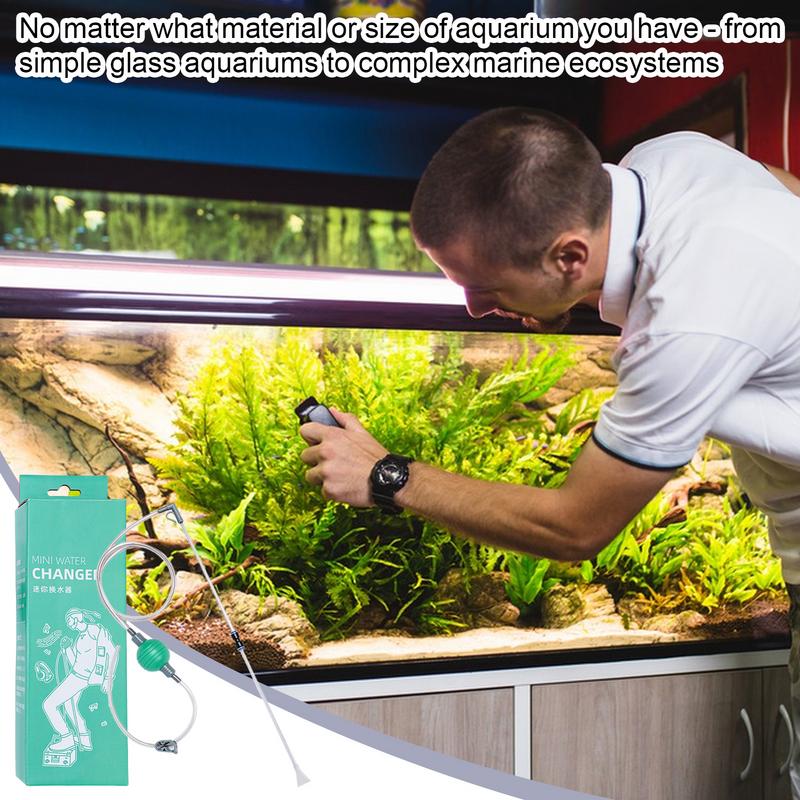 Aquarium Gravel Cleaner Aquarium Fish Tank Glass Cleaner Tool Shopping Center Home Siphon Equipment To Maintain Clear Water For