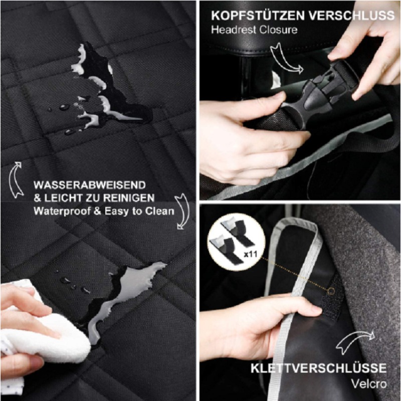 Dog Carriers Car Seat Cover Waterproof Pet Travel Dog Carrier Hammock Car Rear Back Seat Protector Mat Safety Carrier for Dogs