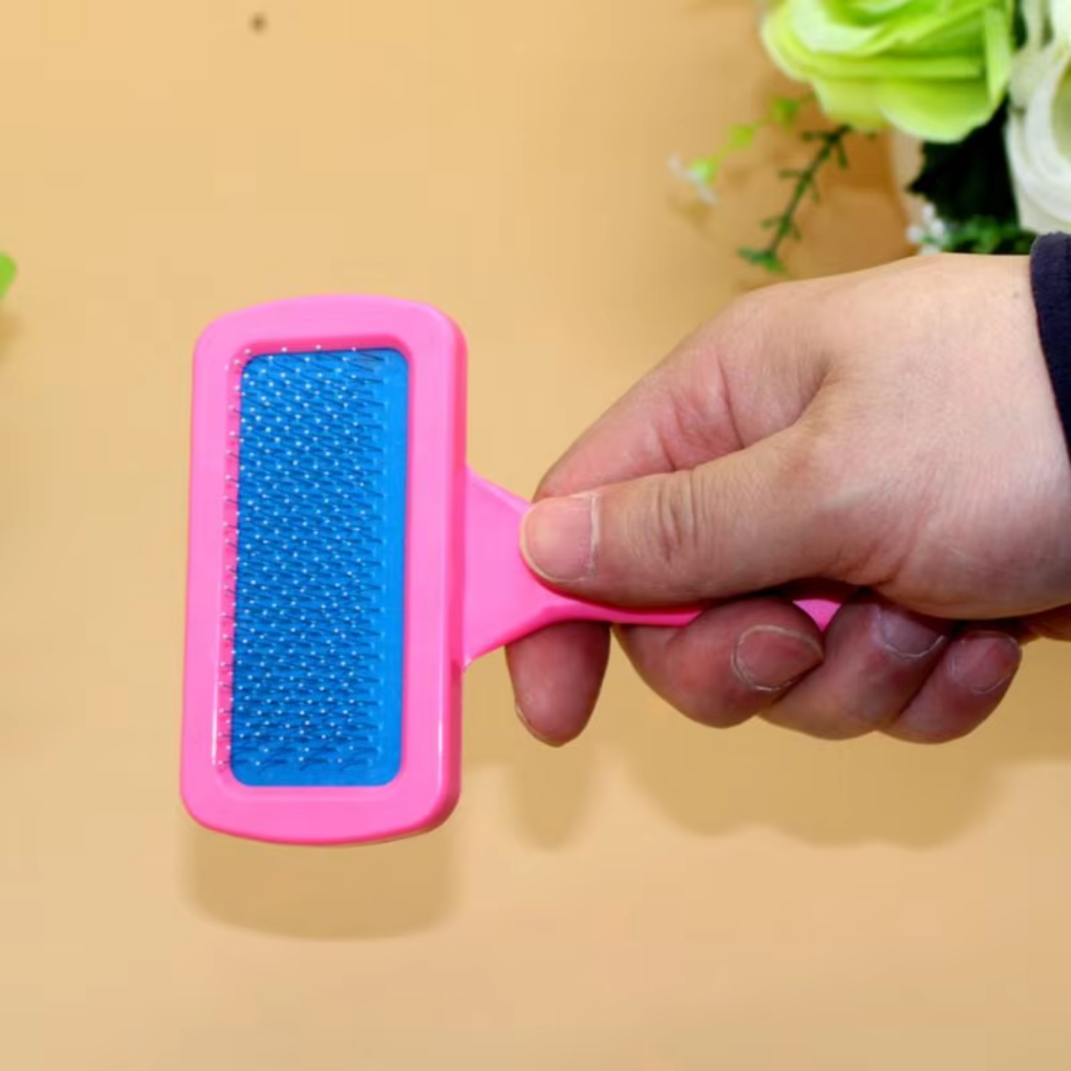 Rabbit Brush Pet Grooming Comb Dutch Pig Dogs Combs Dry Cleaning Brushes Guinea Pig Peines Pets Grooming Needle Comb Rabbits