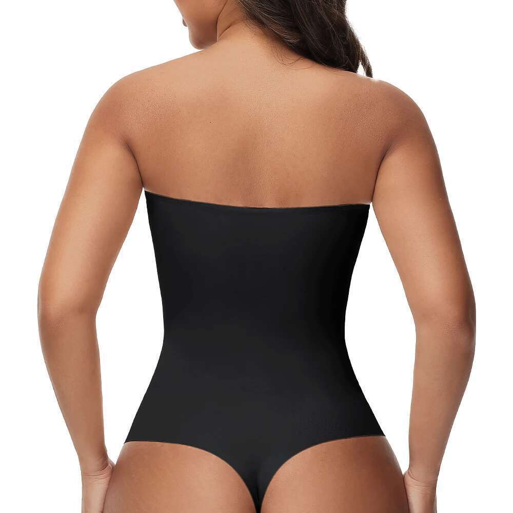 Strapless Seamless Bodysuits Shapewear For Women Tummy Control Built In Bra Tops Sculpt Body Shapers Corset KLMY
