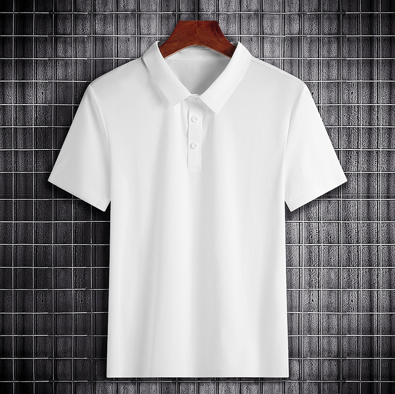 High quality summer quick drying polo men's ice silk short sleeved T-shirt women's group casual advertising shirt text tracksuit