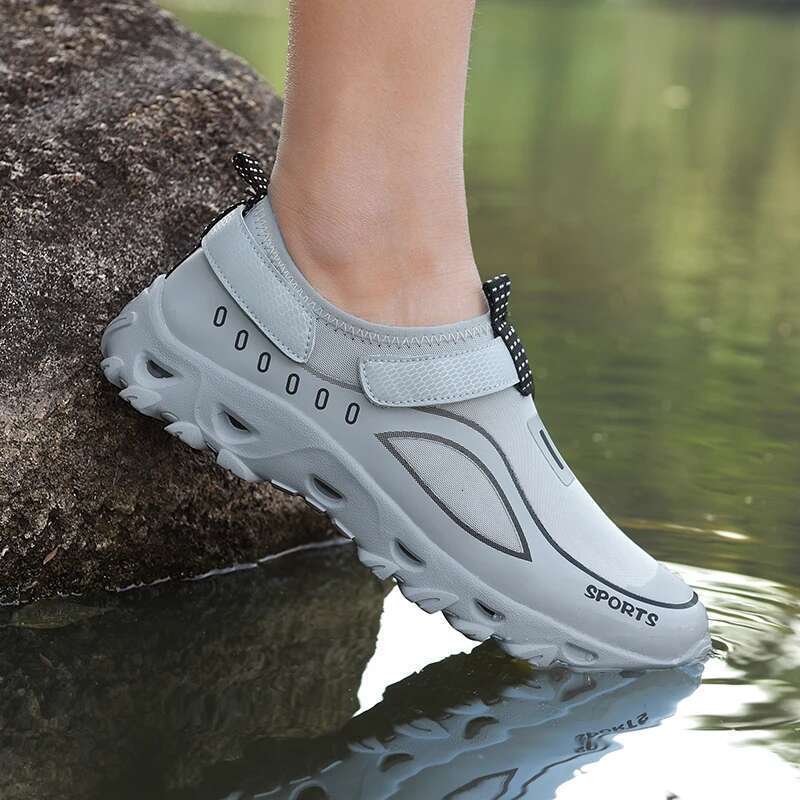 Men Aqua Wading Hiking Athletic Running Outdoor Walking Shoes Lightweight Comfortable Breathable Plus Size