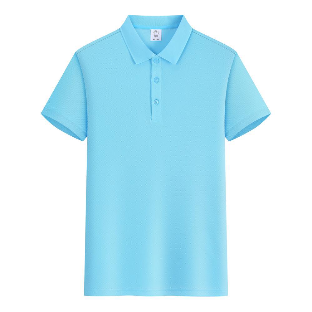 Solid color Asia-European code lapel POLO shirt corporate work clothes activity clothing group building campus graduation class uniform party short-sl