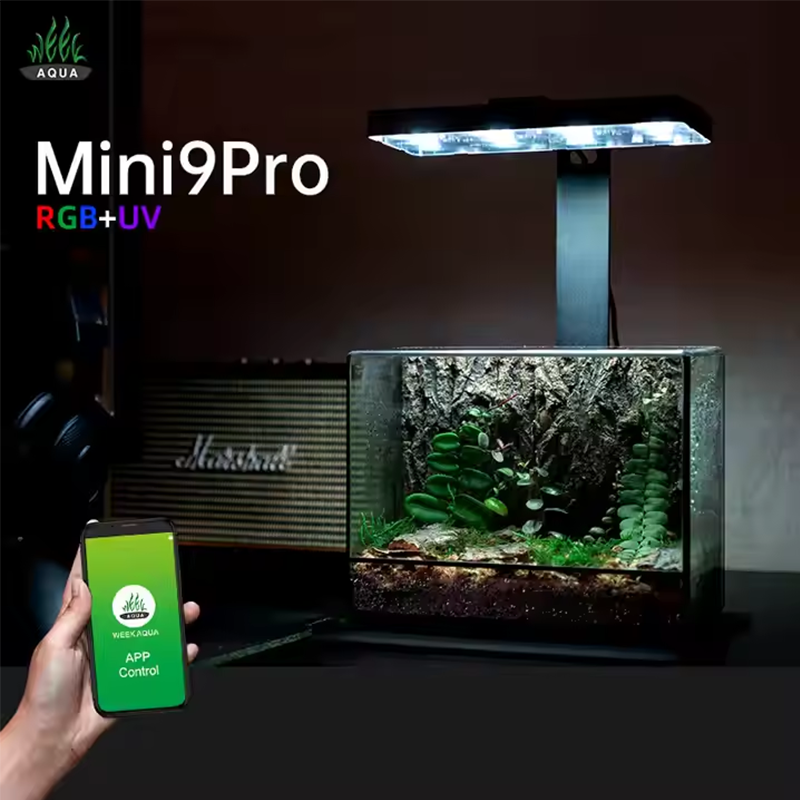 Weekaqua Mini9pro Nano Terrarium Light USB Indoor Plant Grow Lamp Smart Full Spectrum Led Aquarium Light for Plant tank