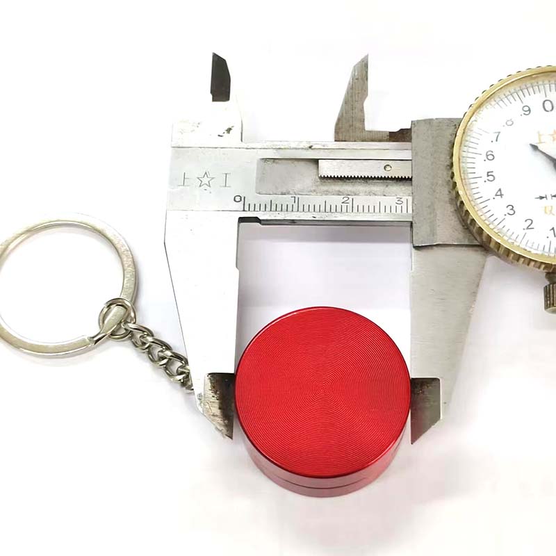 30mm Mini 2-layers Herb Tobacco Grinder with Keychain Cigarette Grinders Spice Cigarette Hand Muller