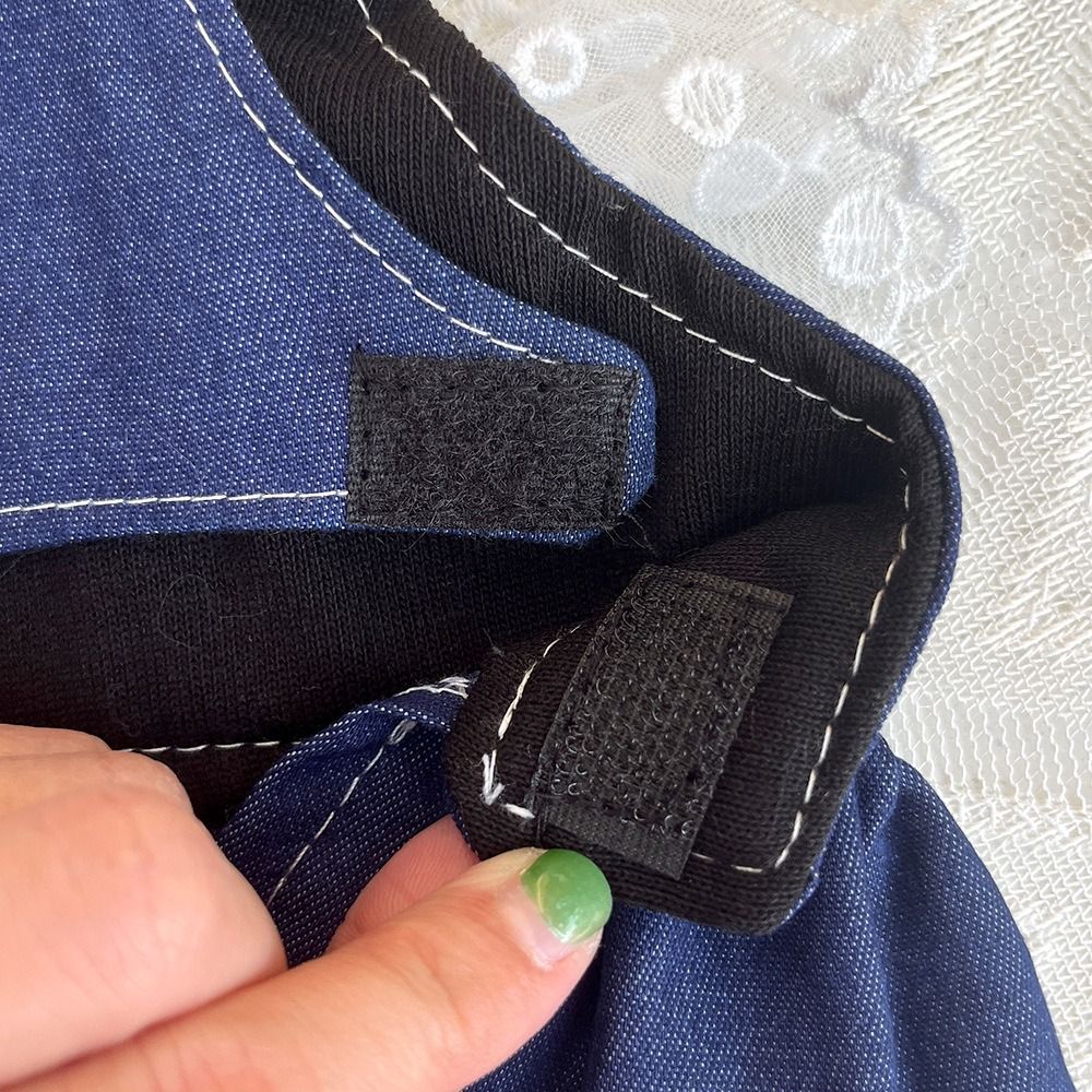 Creative Cute Dog Denim Dresses Fashion Heart Puppy Clothes with Ruffles Pet Princess Dress Spring Summer