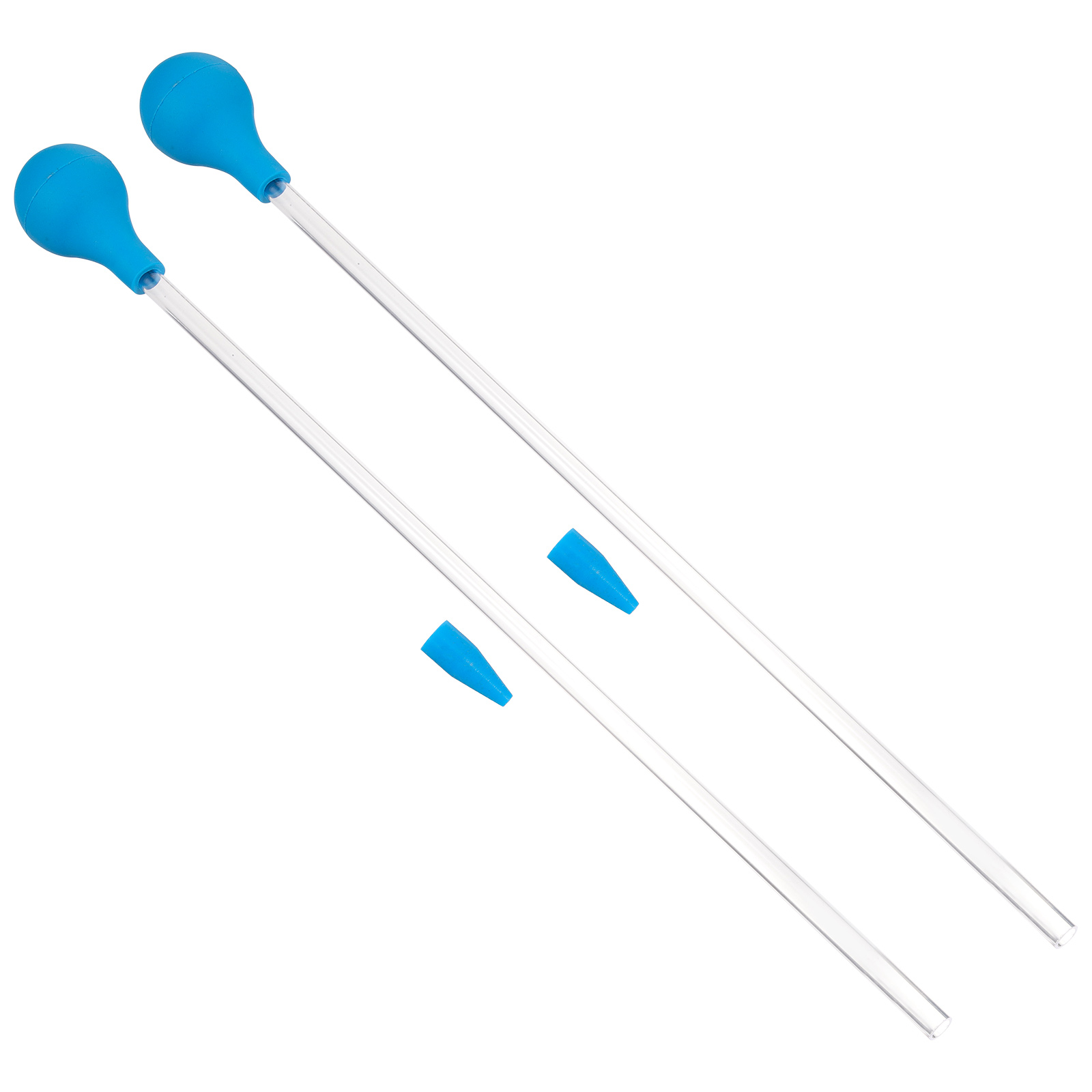 2 Pcs Sponge Accurate Dispensing Fish Tank Feeder Tube Coral Food Aquarium Soft