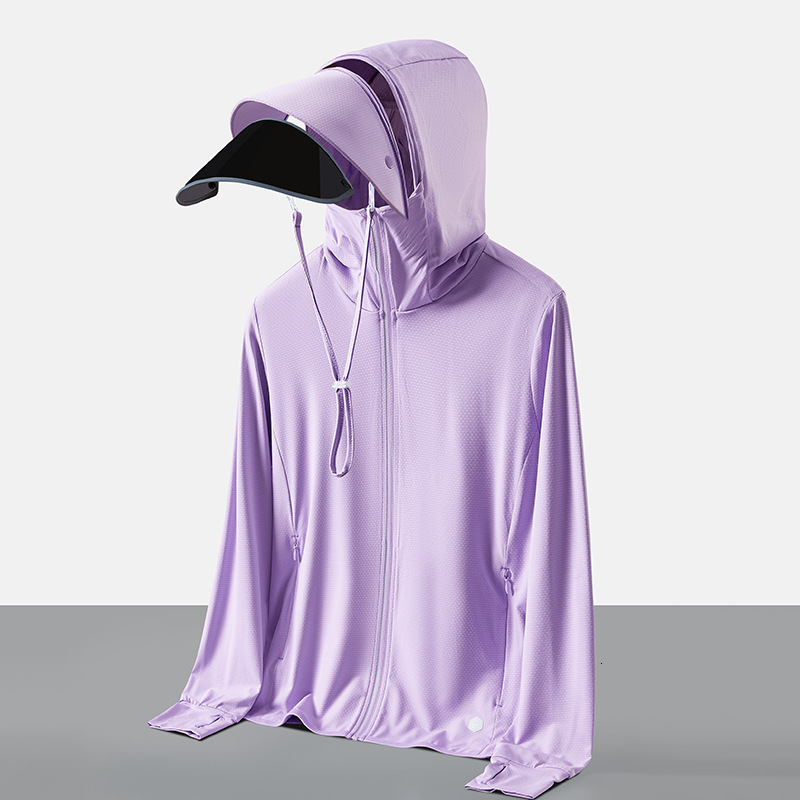 Sunscreen clothing women in summer, thin style, UV resistant, face blocking, breathable lenses, outdoor tourism, fishing, sunscreen clothing, jacket f