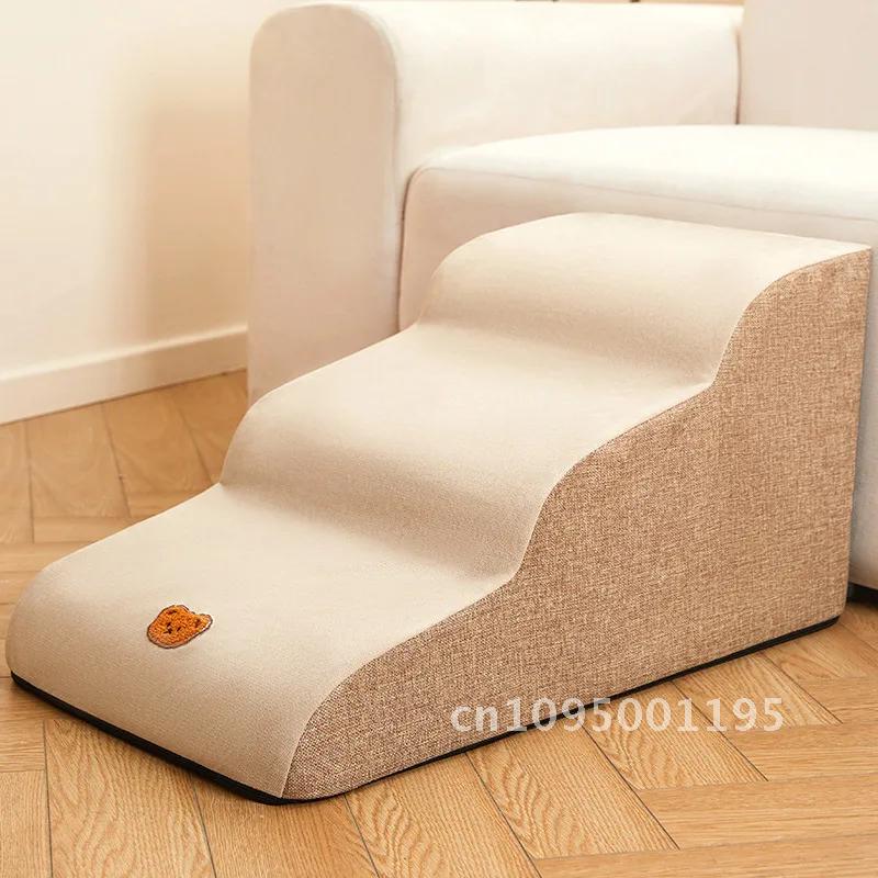 Dog House Dog Stairs Pet Cat Steps Stairs for Small Dog Stairs Bed Pet Dogs Ramp Supplies Ladder Pet Anti-slip 2/3 Removable