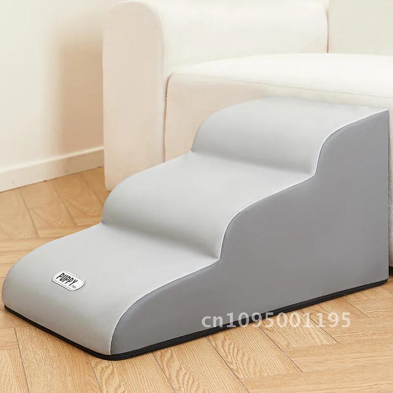 Dog House Dog Stairs Pet Cat Steps Stairs for Small Dog Stairs Bed Pet Dogs Ramp Supplies Ladder Pet Anti-slip 2/3 Removable