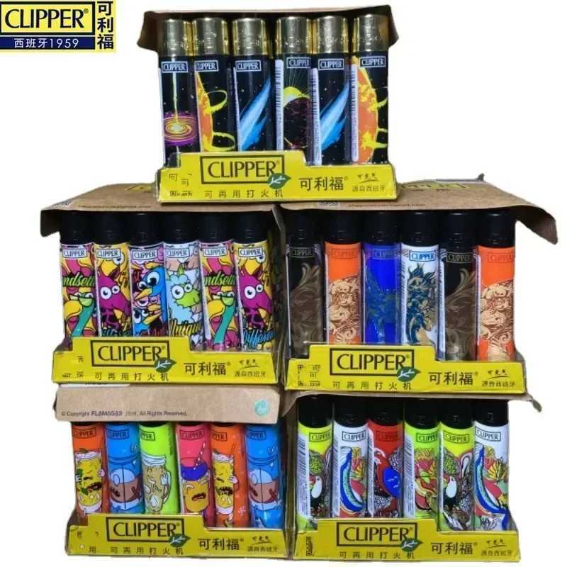 Clipper Lighter Grinding Wheel Mini LighterButane Flashlight Lighter (24pcs) Mens Small Tools Cool Gift Cigarette AccessoriesC250305