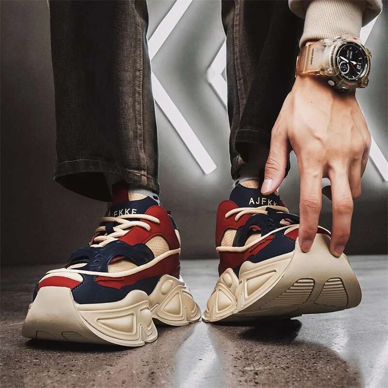 For British Athletic Sneakers Sport Walking Sneaker Men Street Style Platform Shoes Male 2025