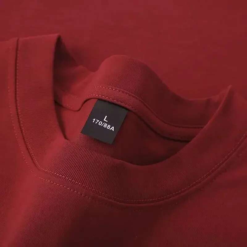 600 grams 100% cotton men oversized heavy t-shirt summer women short-sleeved high casual men t-shirts