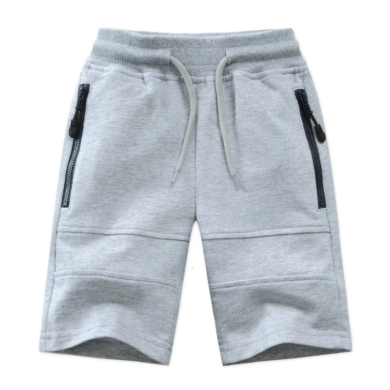 Children Boys Shorts Summer Zipper Pocket Kids Casual Knitted Shorts For Boys 3 4 6 8 10 12 14 Years Clothing Dwq240 250304