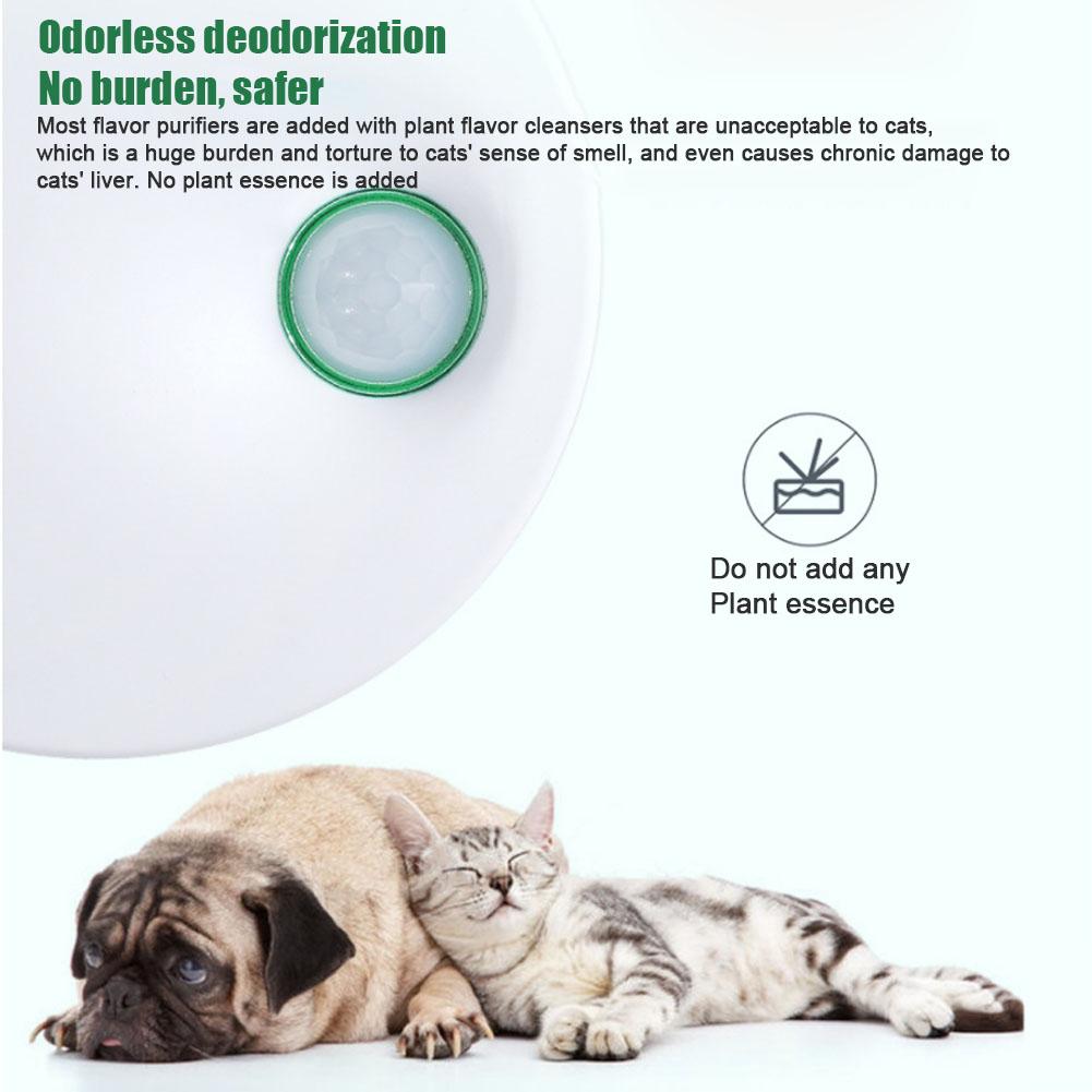 Smart Cat Odor Purifier Rechargeable Auto Sensor Air Dog Box Pet Indoor Cat Disinfecting & Litter Tool Deodorizing & Purifi O9G0