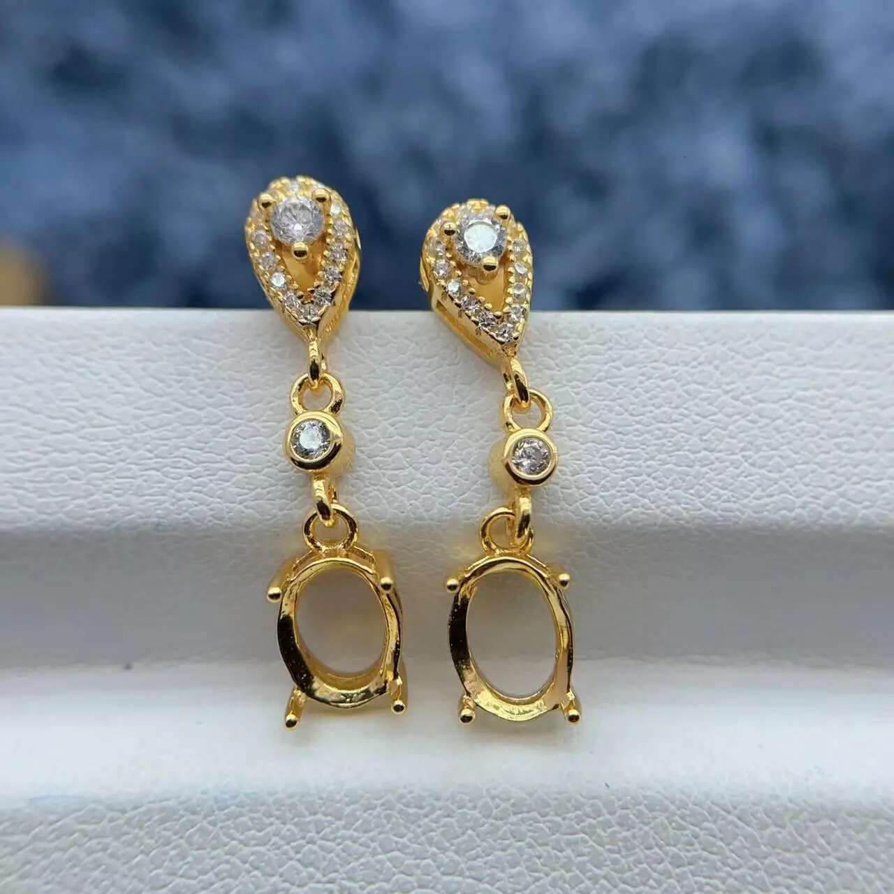 MeiBaPJ Inlay Multi Sized Medium To Long Styles S Sterg Sier DIY Empty Earrings Holder Women Fine Jewelry Accessory