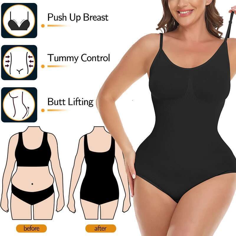Plus Women's Size Bodysuits Butt Lifter Shapewear Fas Colombianas Tummy Control Slimming Underwear Xl-3Xl KLMY