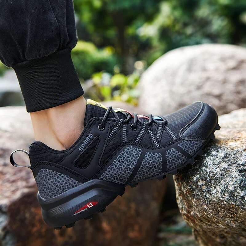 Professional Lockless Bicycle MTB Comfortable Fashion Hiking Jogging Sports Men Motorcycle Shoes