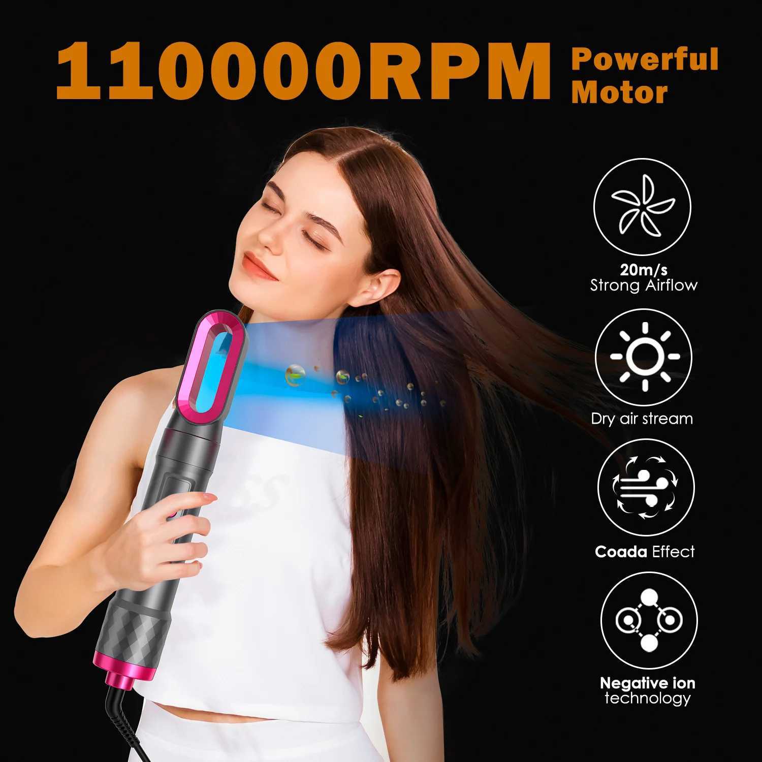 5in1 electric hair dryer curling iron home hair dryer curling iron multifunctional home hair care curling iron styling setXJ251022