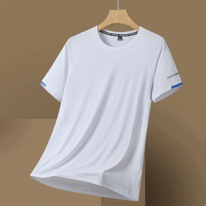 2024 Summer T-shirt Fashion Short sleeved Quick drying Casual Running Men's T-shirt Oversized 7XL 8XL Top T-shirt