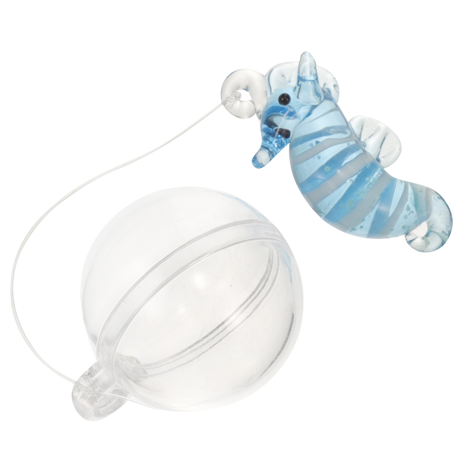 Fish Tank Decoration Decorative Sea Horse Aquarium Cartoon Hanging Ornament Fake Glass