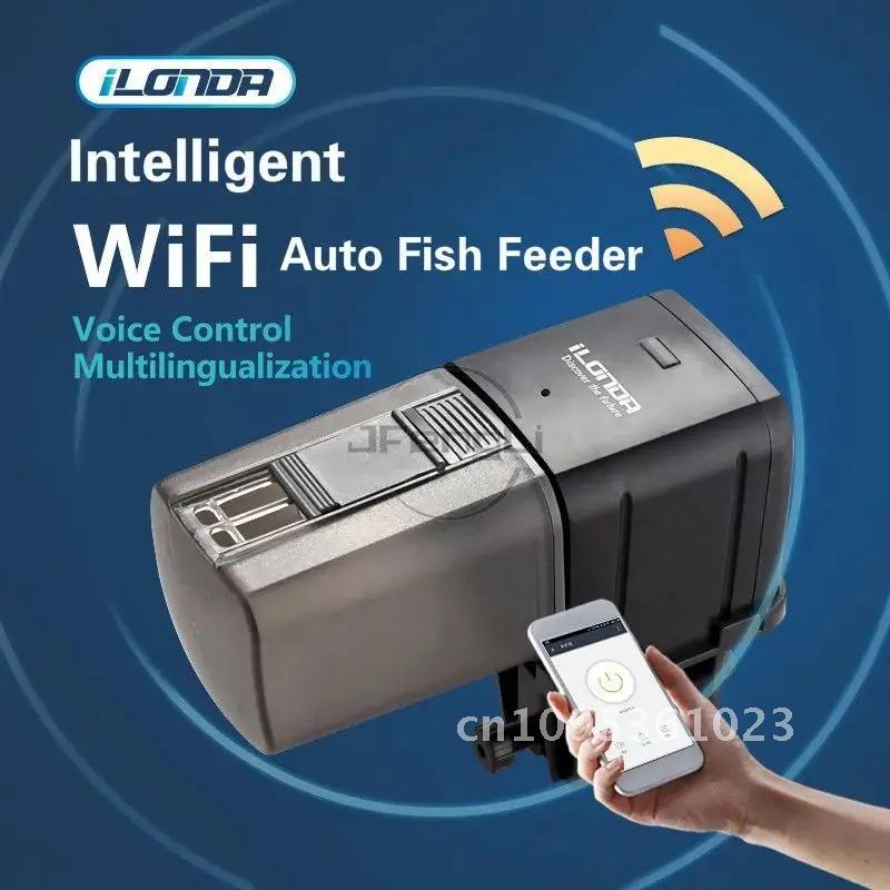 Ilonda Wifi Fish Feeder Organ Smart Tank Aquarium Device Automatic Carp Timing Fishing Feeding Accessories Control Equipment