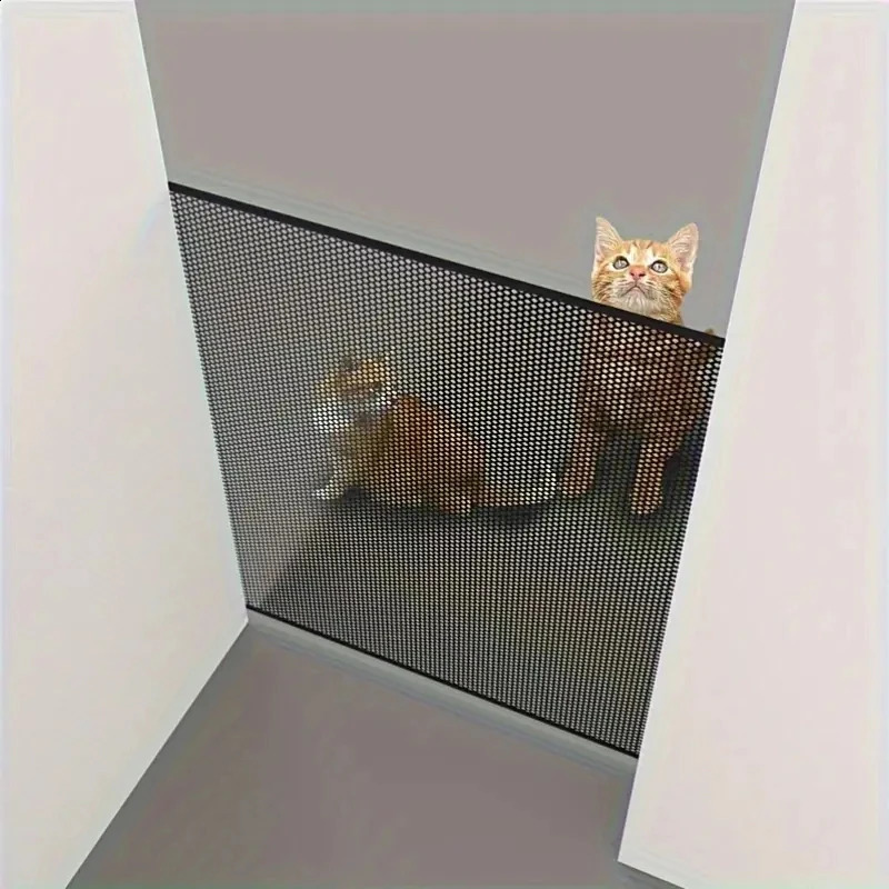 Cat Gate for Doorway Retractable Dog Gate Gates for Dogs Indoor Cat Safety Gate - No Jumping Over Pet Gate Cat Gate for H 250304