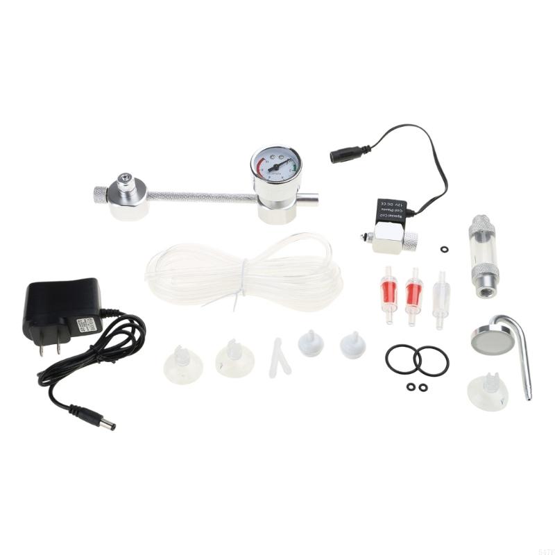 547F Aquarium DIY CO2 System Generator Bubble Counter Plants Diffuser with Solenoid for Valve Fish for Tank Regulator