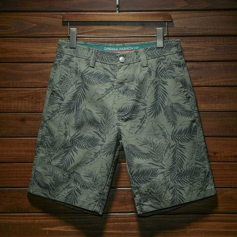 Fashion printed casual shorts Men2024 summer thin fully matched outdoor beach hat loose breathable cold sports pantsXJ250304