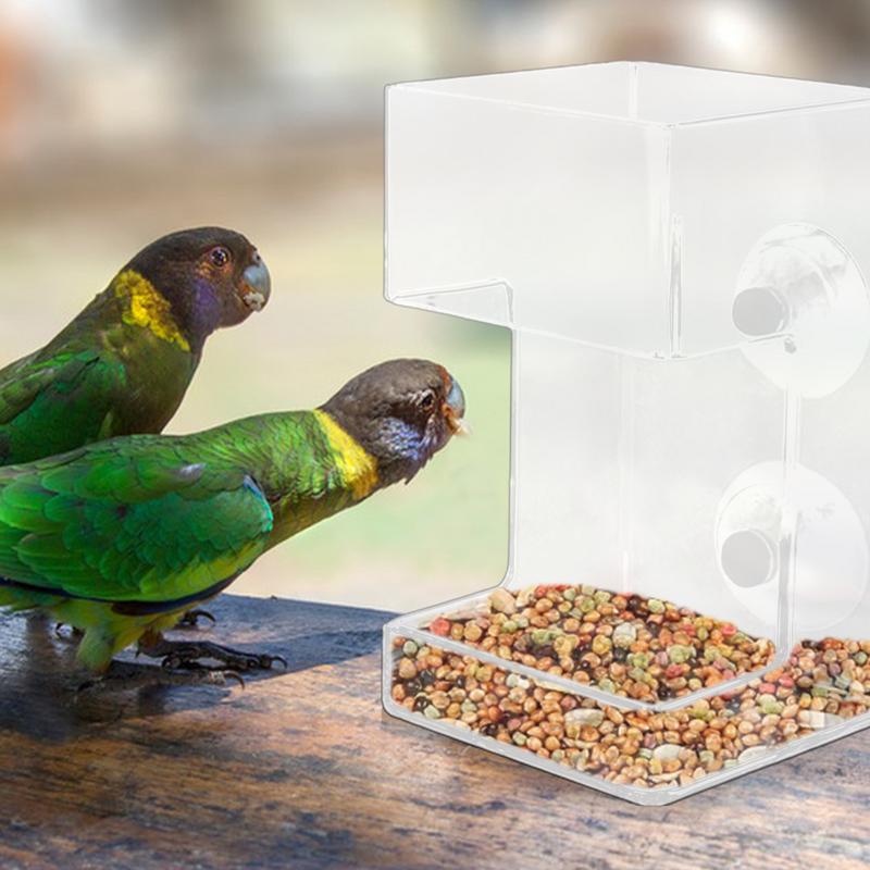 Transparent Square Round Aquarium Feeder Bowl Fish Feeder Aquarium Feeder Food Dispenser Fish Shrimp Feeder with Suction Cup