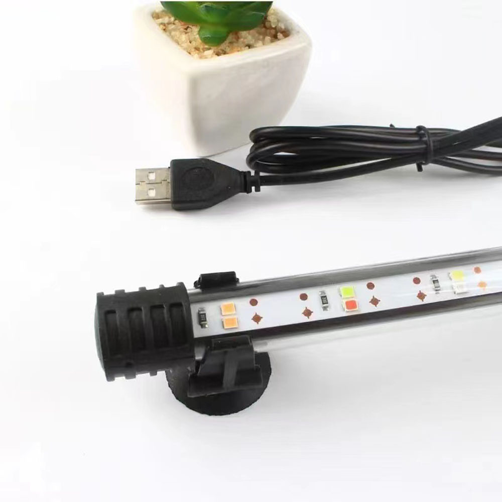 17cm 27cm 37cm USB DC5v Submersible blue white LED Aquarium Light Fish plant grow light underwater for Tank Lighting Bar lamp