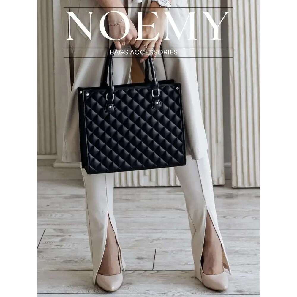 Bag Women 2025 New Korean Version Single-Shoulder Portable Fashion Retro Dia Check Embroidery Underarm Tote Bag