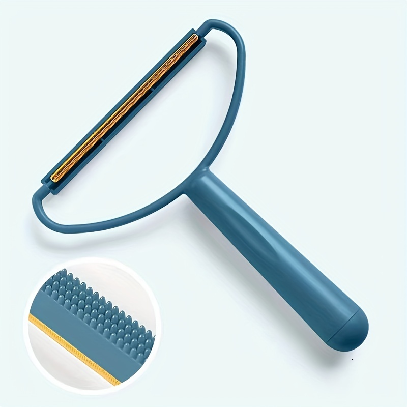 1 piece of dog pet hair removal tool durable plastic plush roller with blue handle home shaver and hairball trimmer pet grooming tool functional pet