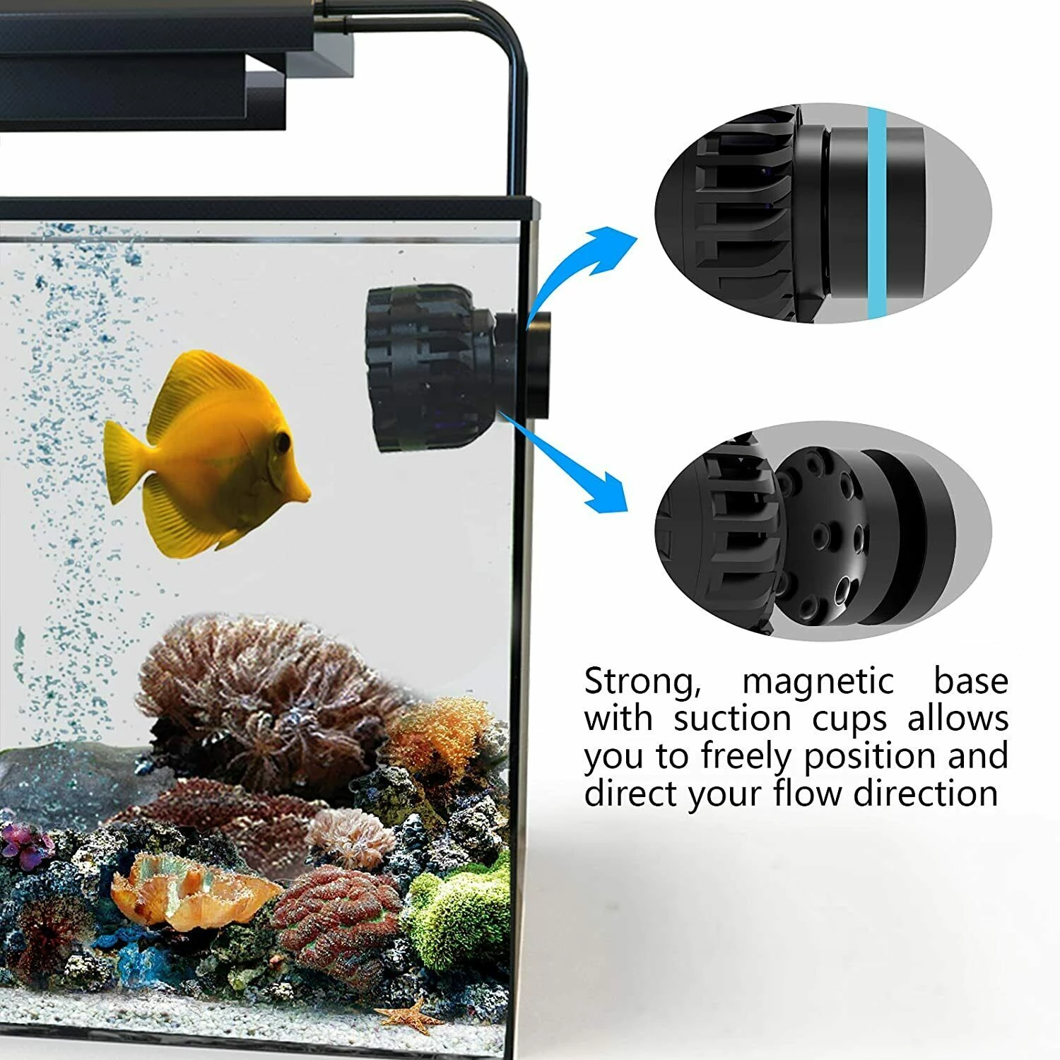 ZKSJ Third generation Mini Slim 2000/3000 Mini Aquarium Wave Maker Circulation Pump 3 Wave Patterns No control program