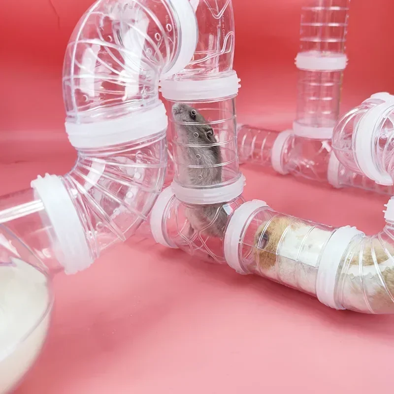 Plastic Training Playing Tools External Tunnel Hamster Toys Multifunctional Hamster Cage Accessories Hamster Pipeline