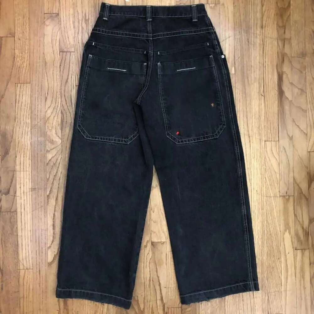 Streetwear JNCO Y2K Baggy Jeans Men High Quality Embroidered Vintage Jean Hip Hop Goth Harajuku Casual Wide Leg Pants