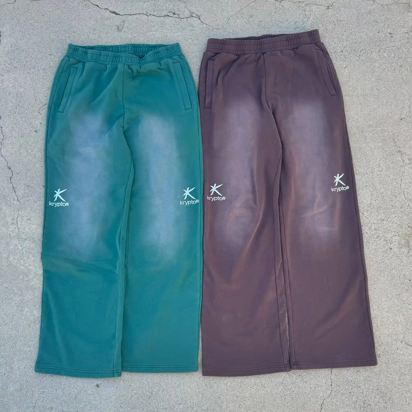 Y2k Goth Baggy Washed Sweats Hip Hop Embroidery Casual Pants Jogger Elastic Waist Terry Straight Pants Men Women Gym Sweatpants 250304