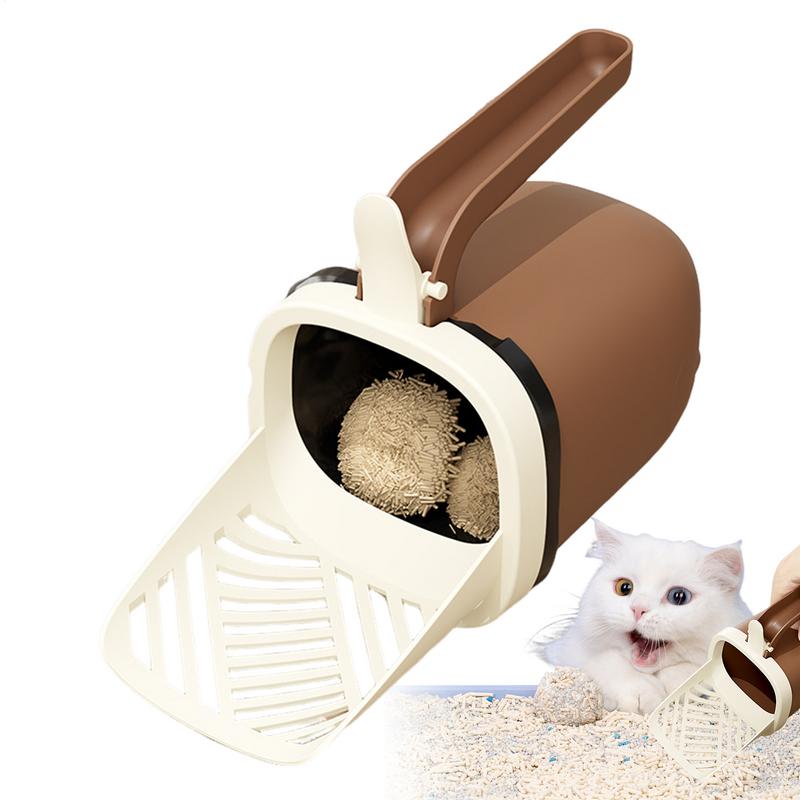 Cat Litter Shovel with storage bucket and quick sand leakage function For Pet Filter Clean Toilet Garbage Picker Cat Supplies