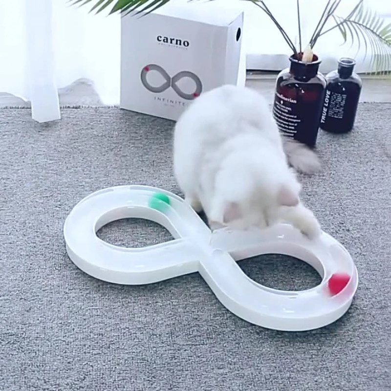 Household Cat Toy Turntable Cat Teasing Set Small Cat Tunnel Sports Stick Supplies Practice Focus Meet Nature Pet Turntable